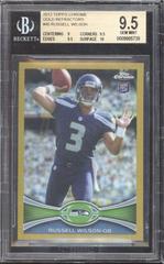 Russell Wilson [Stands in Background Gold Refractor] #40 Football Cards 2012 Topps Chrome Prices