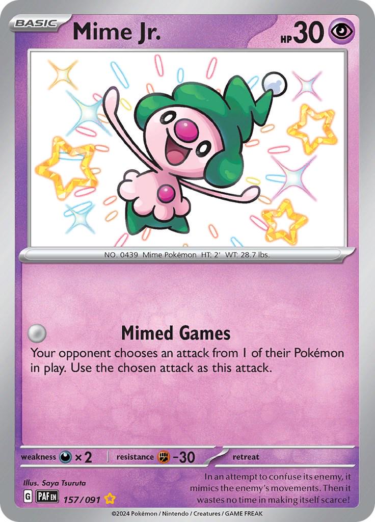 Mime Jr #157 Pokemon Paldean Fates