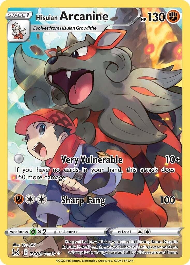 Hisuian Arcanine TG08 Prices Pokemon Lost Origin Pokemon Cards