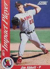 Jim Abbott #14 Baseball Cards 1992 Score Impact Players Prices