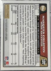 Serial Numbered To 2008 | Marques Colston [Gold Border] Football Cards 2008 Topps