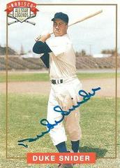 Duke Snider Baseball Cards 1994 Nabisco All Star Legends Autographs Prices