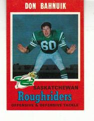 Don Bahnuik Football Cards 1971 O Pee Chee CFL Prices