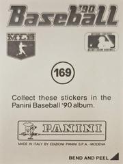 Back | Steve Buechele Baseball Cards 1990 Panini Stickers