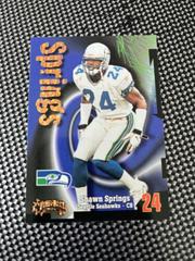 Shawn Springs [Super Rave] #109 Football Cards 1998 Skybox Thunder Prices