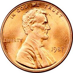 1987 Coins Lincoln Memorial Penny Prices