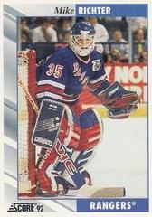 Mike Richter Hockey Cards 1992 Score Prices