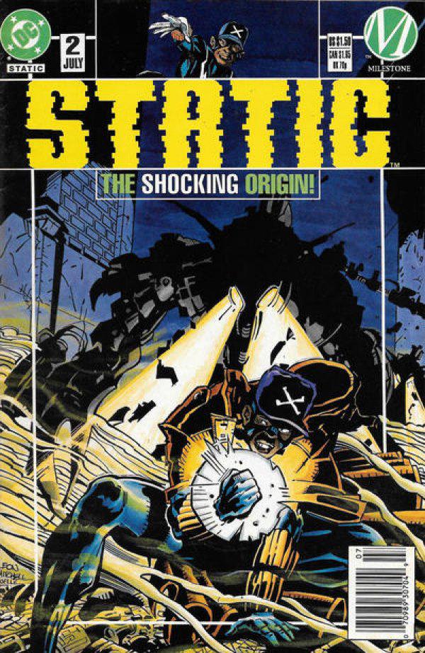 Static [Newsstand] #2 (1993) Comic Books Static