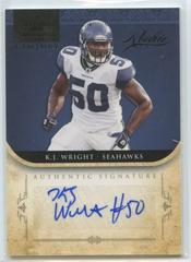 K.J. Wright [Century Gold Signature] Football Cards 2011 Playoff National Treasures Prices