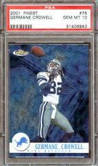 Germane Crowell #75 Football Cards 2001 Topps Finest Prices