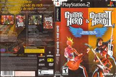 Slip Cover Scan By Canadian Brick Cafe | Guitar Hero & Guitar Hero 2 Dual Pack Playstation 2