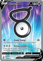 Unown V #176 Pokemon Silver Tempest Prices