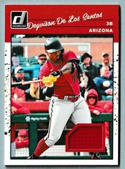 Deyvison De Los Santos #90M-DS Baseball Cards 2023 Panini Donruss Retro 1990 Materials Prices
