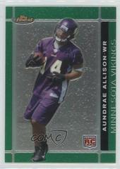 Aundrae Allison [Green Refractor] #142 Football Cards 2007 Topps Finest Prices
