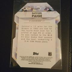 'Back Of Card' | Satchel Paige Baseball Cards 2022 Topps Diamond Greats Die Cuts