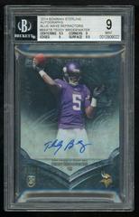 Teddy Bridgewater [Blue Wave Refractor] #BSATB Football Cards 2014 Bowman Sterling Autograph Prices