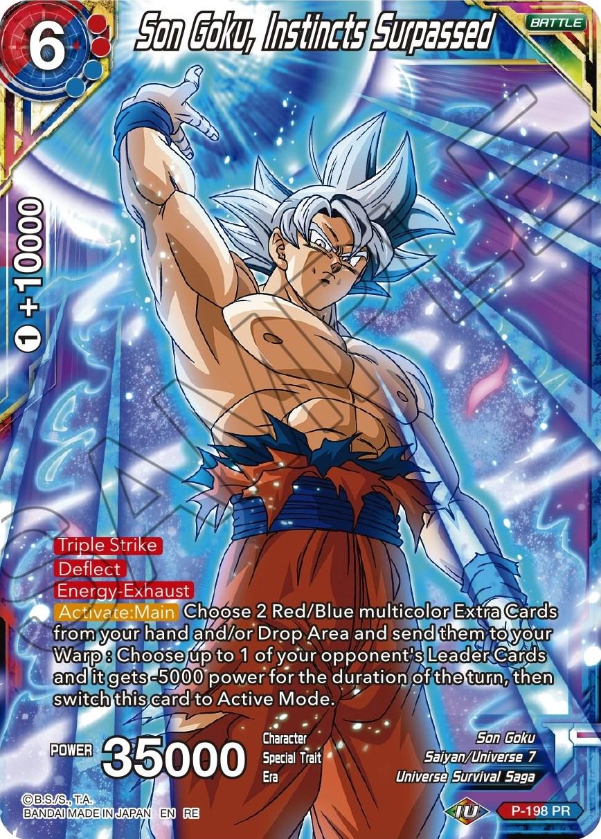 Son Goku, Instincts Surpassed P-198 Dragon Ball Super Mythic Booster