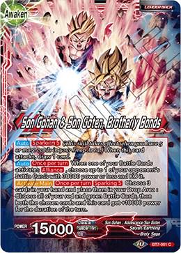 Son Gohan // Son Gohan & Son Goten, Brotherly Bonds [Foil] BT7-001 Dragon Ball Super Assault of the Saiyans