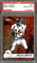Brian Griese #94 Football Cards 2001 Topps Finest Prices