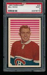 Bill Hicke #25 Hockey Cards 1963 Parkhurst Prices