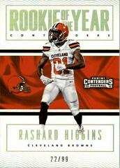 Rashard Higgins [Holo] Football Cards 2016 Panini Contenders Rookie of the Year Prices