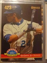 Ken Griffey Jr Baseball Cards 1993 Panini Donruss Long Ball Leaders Prices