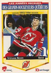 Stéphane Richer Hockey Cards 1993 Score Durivage Prices