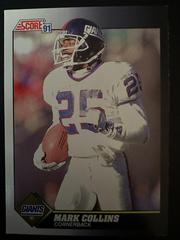 Mark Collins #500 Football Cards 1991 Score Prices
