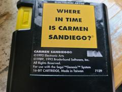 Cartridge (Front) | Where in Time is Carmen Sandiego Sega Genesis