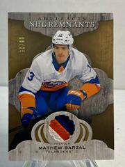 Mathew Barzal [Premium] #NR-MB Hockey Cards 2021 Upper Deck Artifacts NHL Remnants Prices