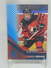 Connor Bedard [Blue] #PM-12 Hockey Cards 2022 Upper Deck Team Canada Juniors Prospectus Momentous Prices