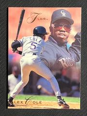 Alex Cole #38 Baseball Cards 1993 Flair Prices