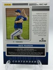 Back Of Card | Nate Pearson Baseball Cards 2021 Panini Contenders Rookie Contenders