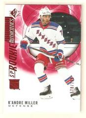 K'Andre Miller [Red] #130 Hockey Cards 2020 SP Prices