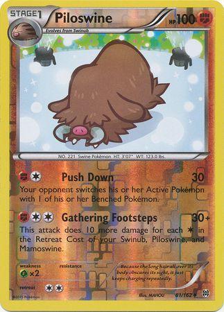 Piloswine [Reverse Holo] #81 Pokemon BREAKthrough