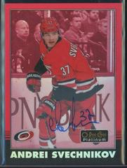 Andrei Svechnikov [Red Autograph] #R-18 Hockey Cards 2020 O Pee Chee Platinum Retro Prices