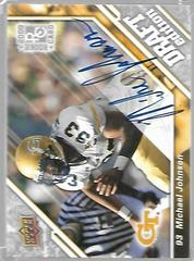 Michael Johnson [Autograph] #5 Football Cards 2009 Upper Deck Draft Edition Prices