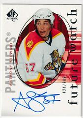 Anthony Stewart [Autograph] Hockey Cards 2005 SP Authentic Prices