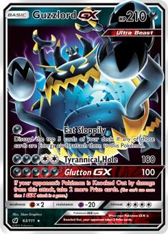 Guzzlord GX #63 Pokemon Crimson Invasion