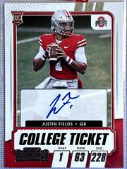 Justin Fields [Autograph] Football Cards 2021 Panini Contenders Draft Picks Prices
