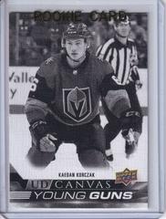 Kaedan Korczak [Black & White] #C116 Hockey Cards 2022 Upper Deck UD Canvas Prices