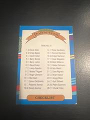 Checklist Baseball Cards 1991 Donruss Highlights Prices