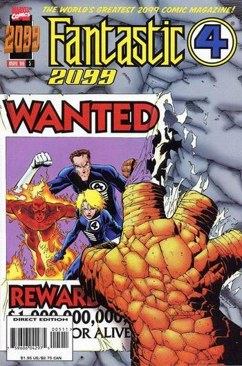 Fantastic Four 2099 #5 (1996) Cover Art