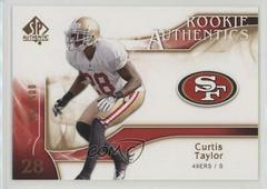 Curtis Taylor Football Cards 2009 SP Authentic Prices