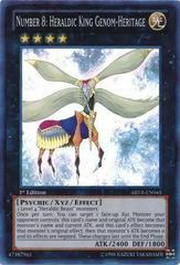 Number 8: Heraldic King Genom-Heritage [1st Edition] YuGiOh Abyss Rising Prices