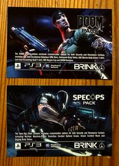 'Pack Cards, Front' | Brink [Special Edition] PAL Playstation 3