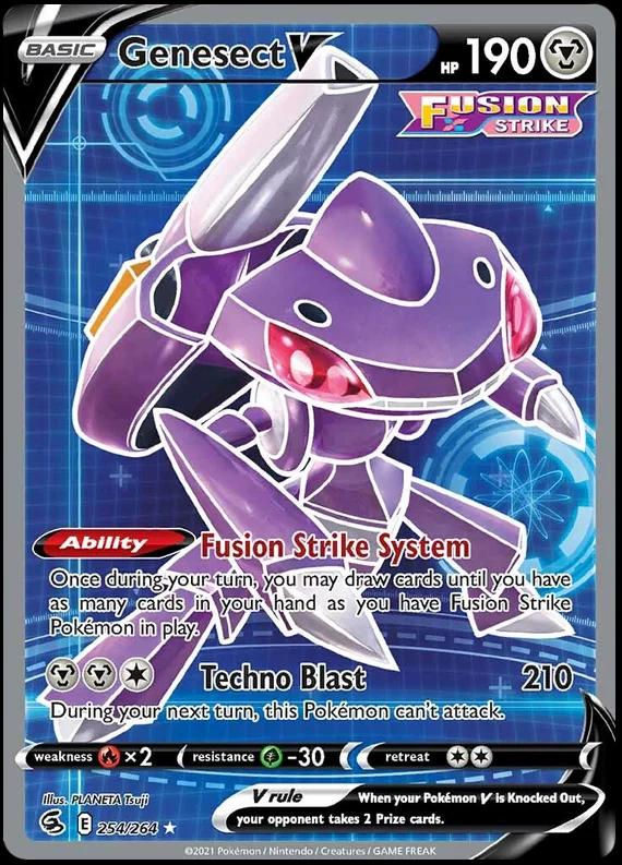 Genesect V #254 Prices | Pokemon Fusion Strike | Pokemon Cards