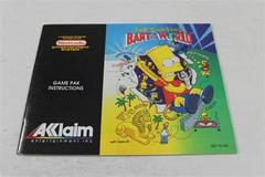 Bart Vs The World - Manual | The Simpsons Bart vs the World NES