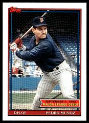 Pedro Munoz #111 Baseball Cards 1991 Topps '90 M.L. Debut Prices