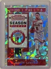 Zach LaVine [Cracked Ice] #100 Basketball Cards 2019 Panini Contenders Prices